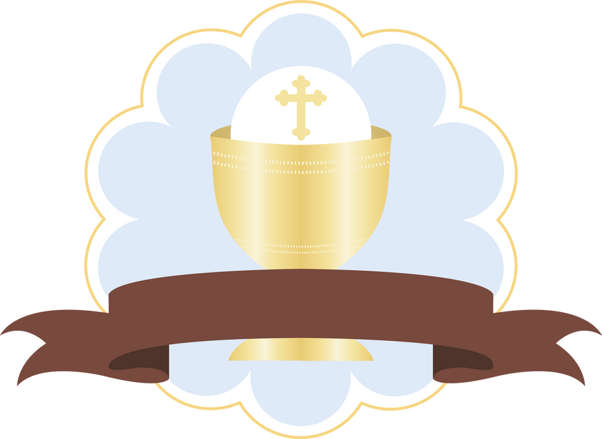 Holy chalice of gold for first communion